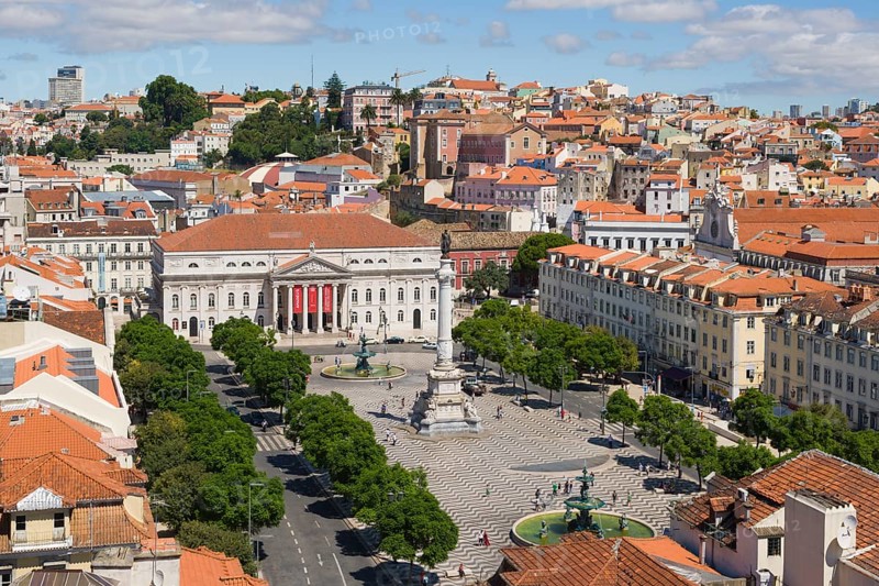 View on Rossio square