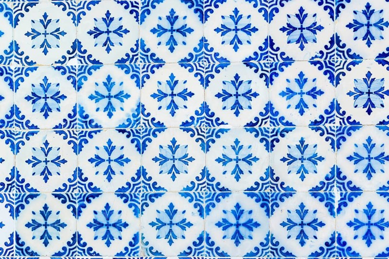 Tiles of traditional Portuguese house