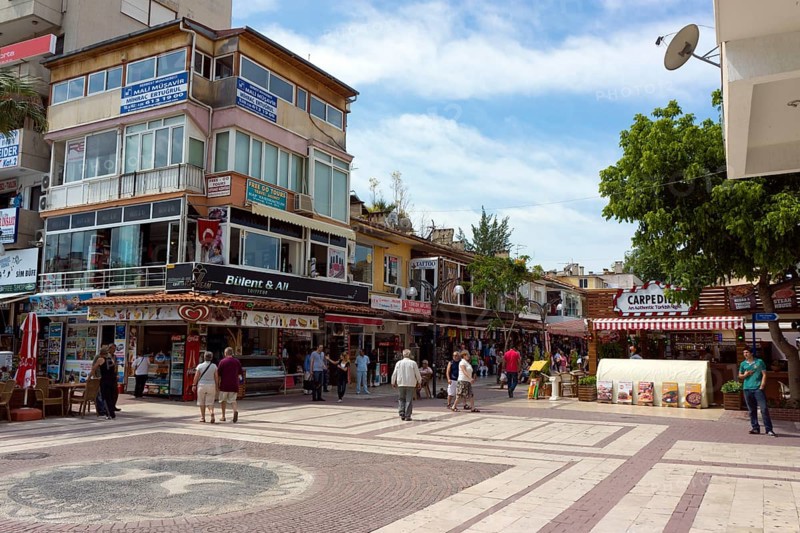 Pedestrian zone in the town centre of Kusadasi