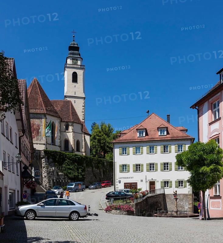 View towards the Collegiate Church of the Holy Cross