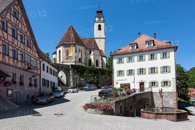 View towards the Collegiate Church of the Holy Cross