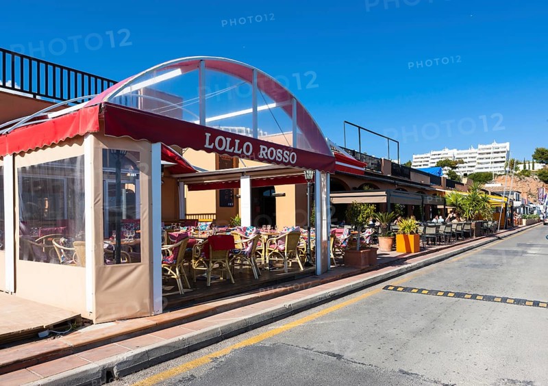 Promenade with restaurants in Puerto Portals