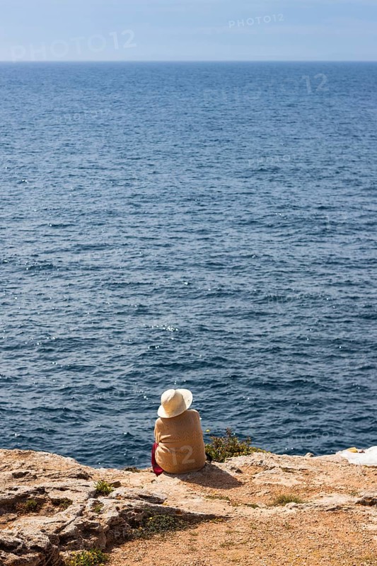 A woman looking out to the sea