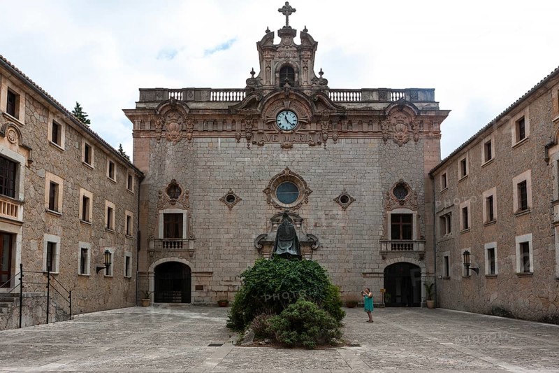 Courtyard of Santuari de Lluc