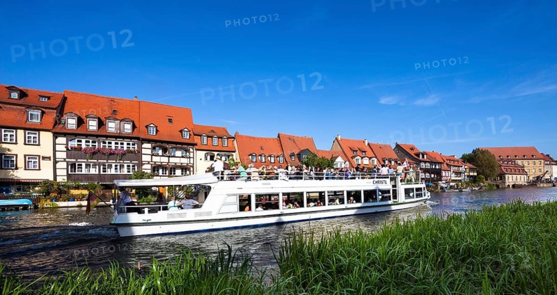 Excursion boat on the Regnitz river