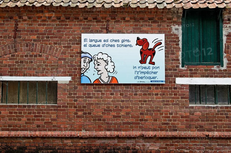 Poster campaign with the Picard dialect of Ch'tis
