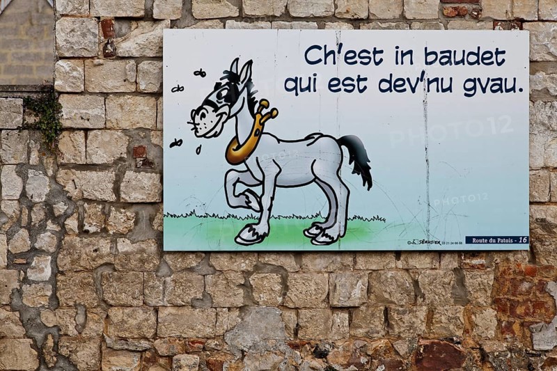 Poster campaign with the Picard dialect of Ch'tis