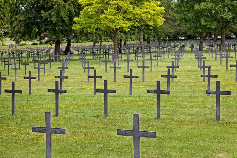 German War Cemetery with 44
