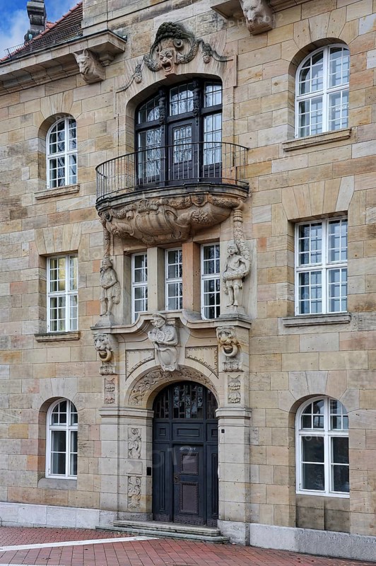 Entrance of the former Royal Bavarian Regional Post Directorate