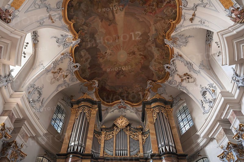 Organ loft with the Rieger organ