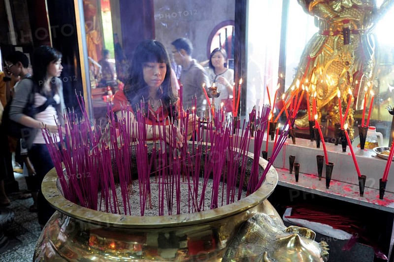 Incense sticks in the Leong San Temple