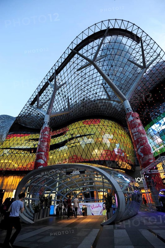 Entrance to the MRT train in front of the Ion Orchard shopping centre