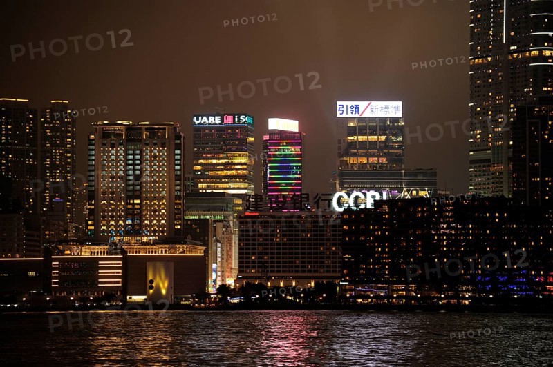 Skyline of Tsim Sha Tsui at night