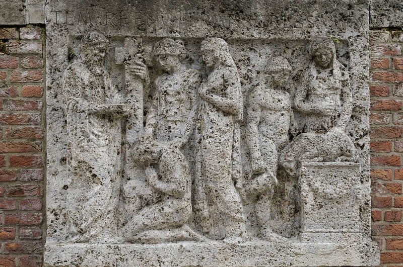 Stone slab from the Roman city walls