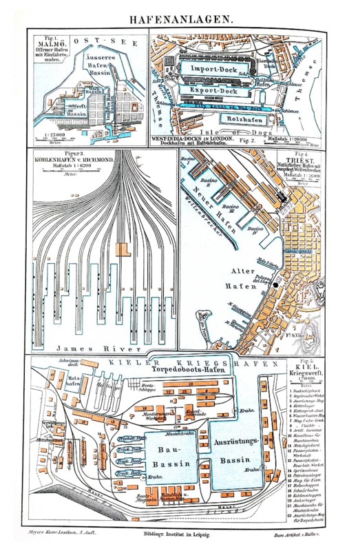 Wallchart of docks