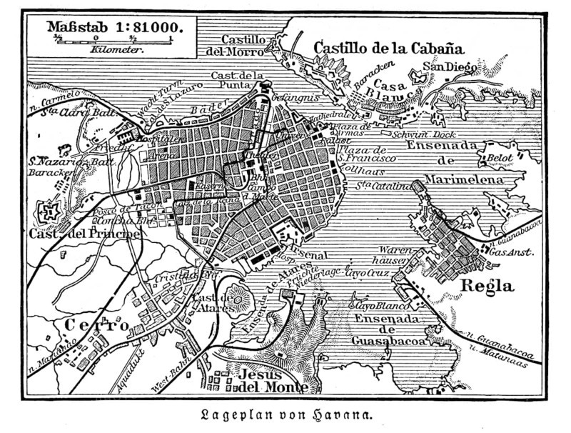 Map of Havana