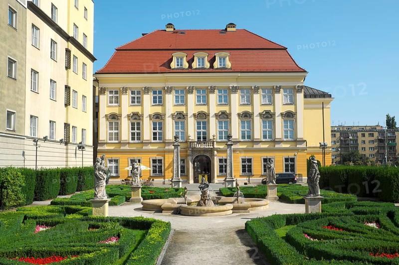 Royal castle with gardens