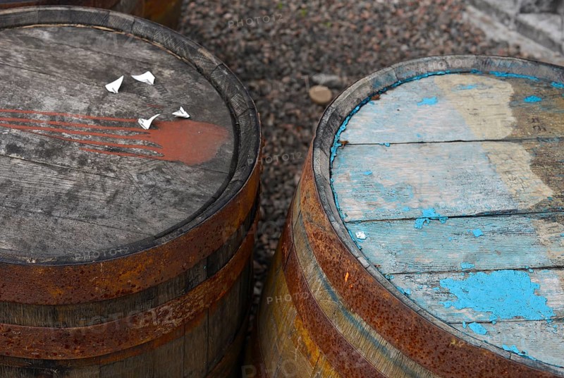 Whiskey barrels from America