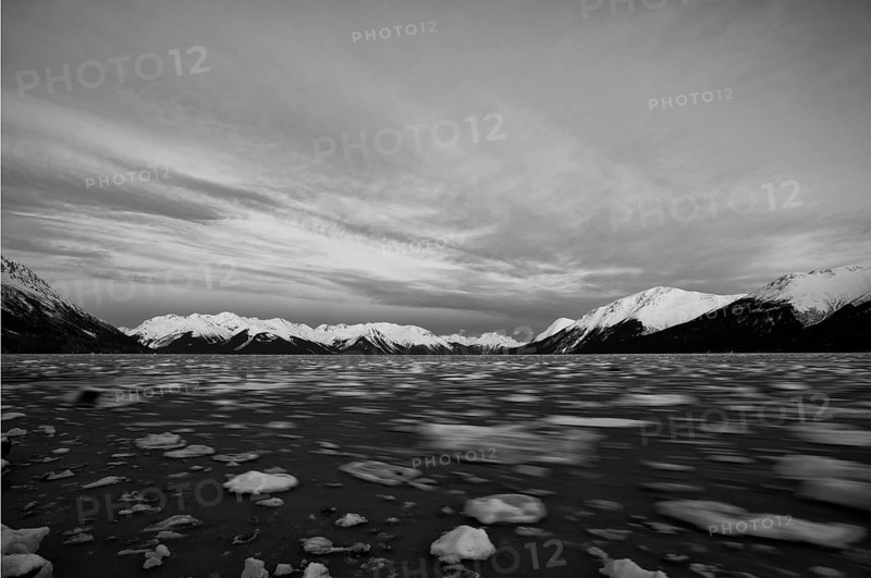 Ice floes in Turnagain Arm