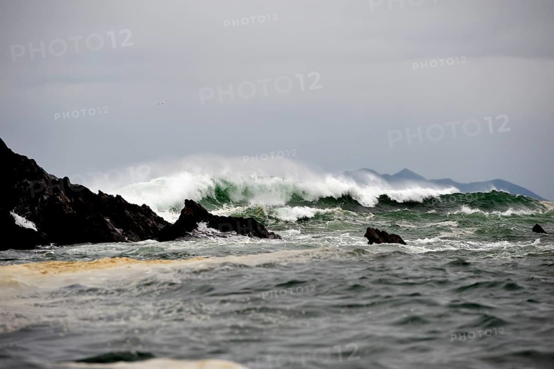 Storm waves at Gore Point in the Gulf of Alaska