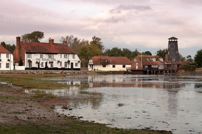 Langstone Mill and the Royal Oak pub between Havant and Hayling Island