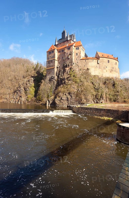 Kriebstein castle on the Zschopau river