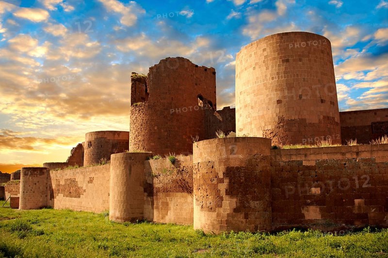 Ruins of the Armenian city walls built by King Smbat of Ani
