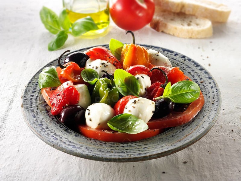 Buffalo mozzarella and tomato salad