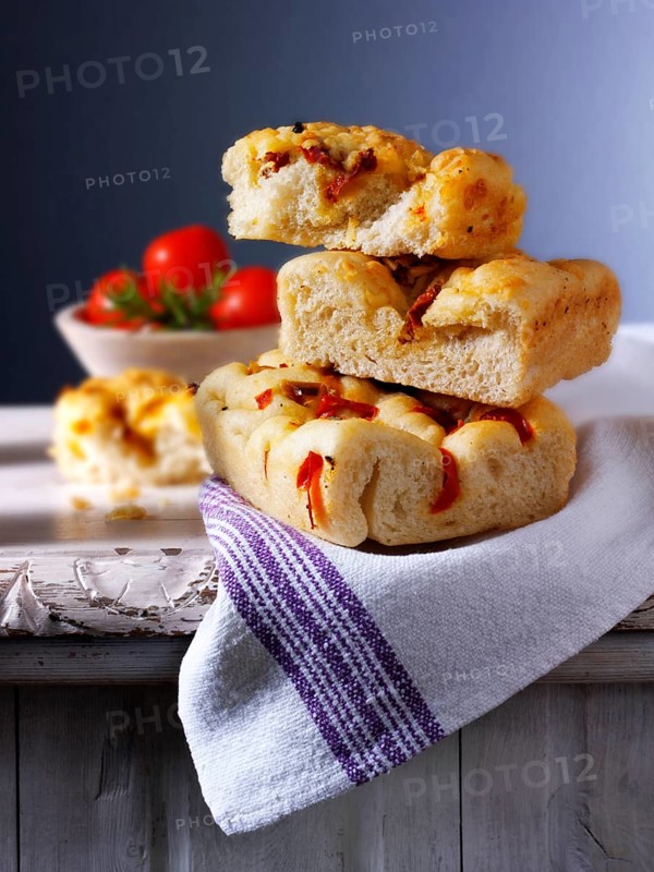 Sun dried tomato focaccia