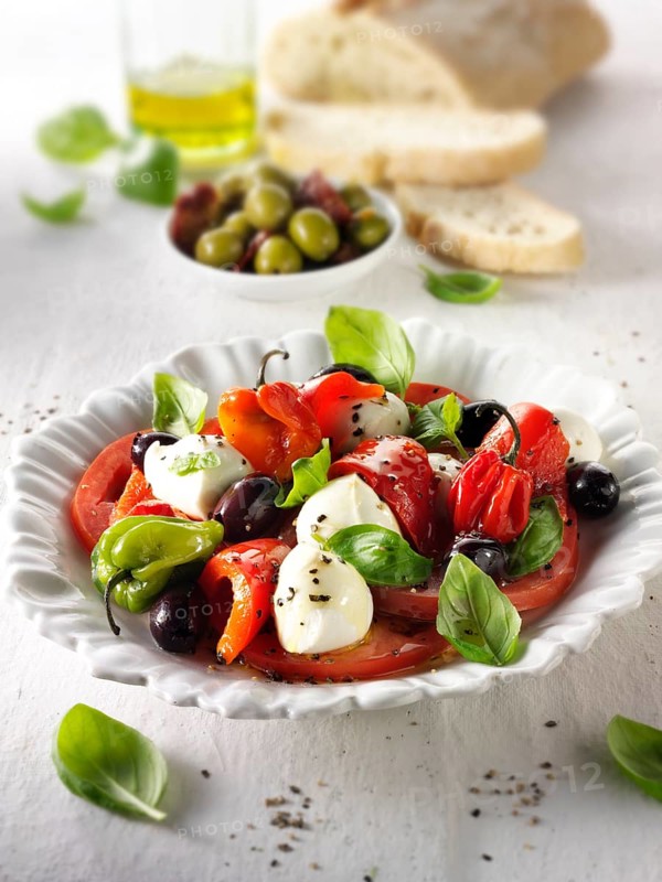 Buffalo mozzarella and tomato salad