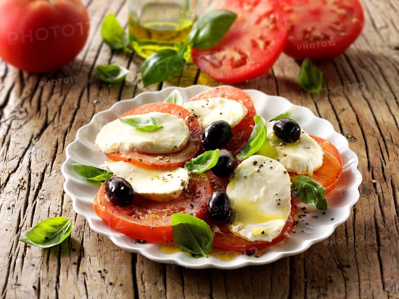 Buffalo mozzarella and tomato salad