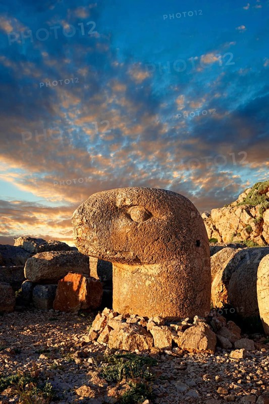 Tomb of Commagene King Antiochus 1 on top of Mount Nemrut