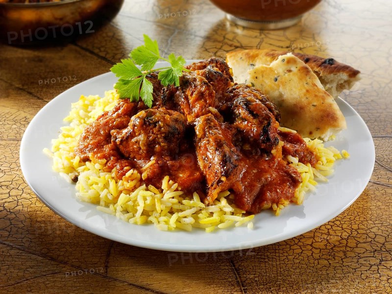 Chicken Tikka Masala curry and rice