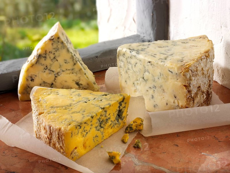 Blue and White Stilton and Creamy Blacksticks cheese