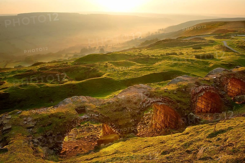 Sunrise over Rosedale viewed from Chimney Bank