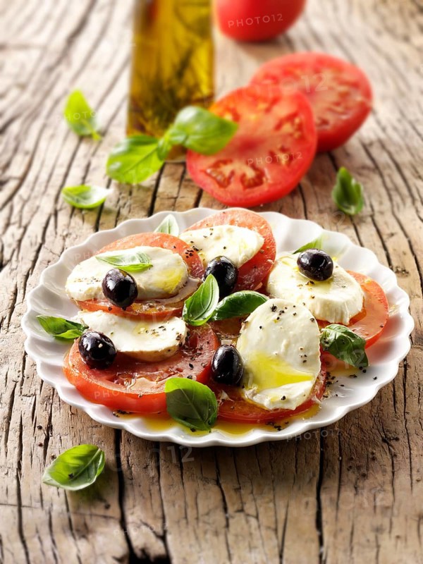 Buffalo mozzarella and tomato salad