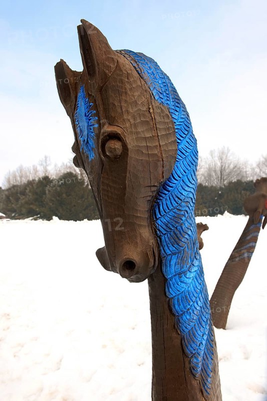 Horse sculpture