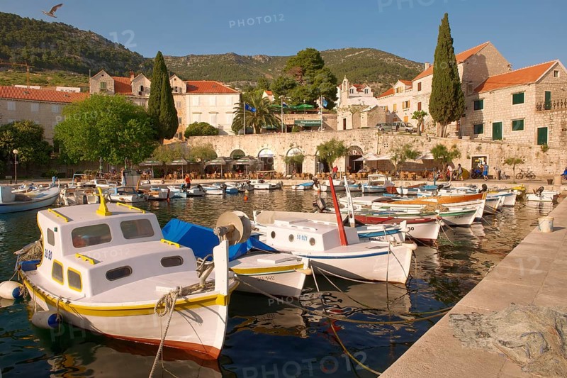 Fishing boats in Bol harbour