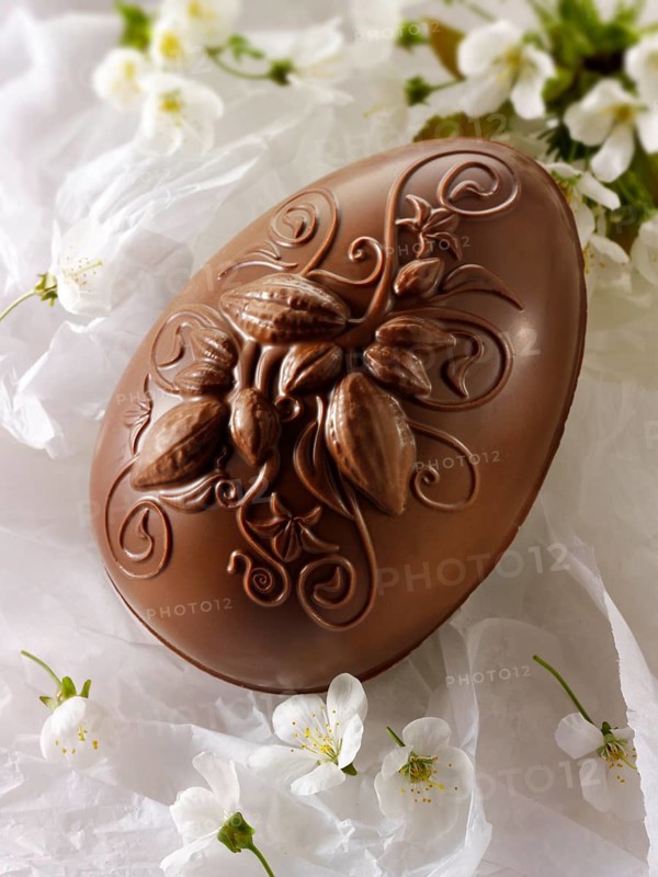 Decorated chocolate Easter egg