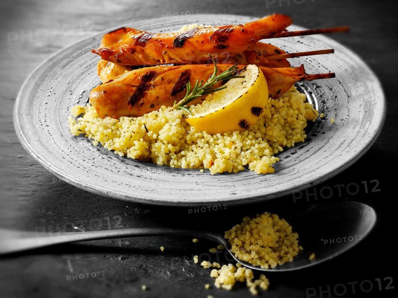 Chicken Kebab and couscous