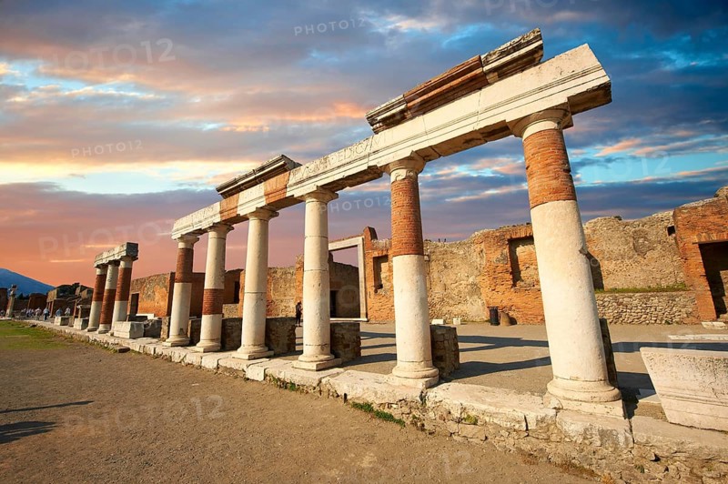 The Roman Columns of The Building of Eumachia