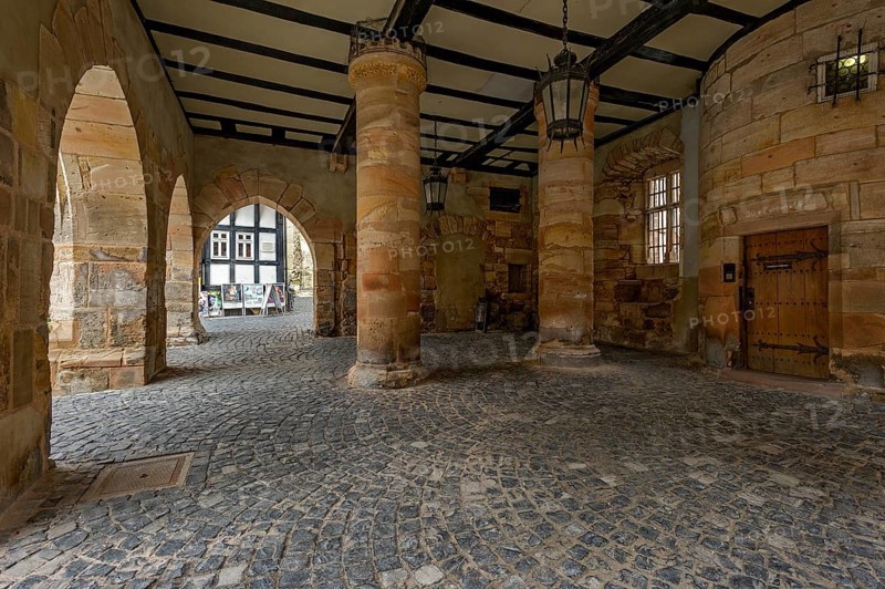 Former Market Hall below the Town Hall