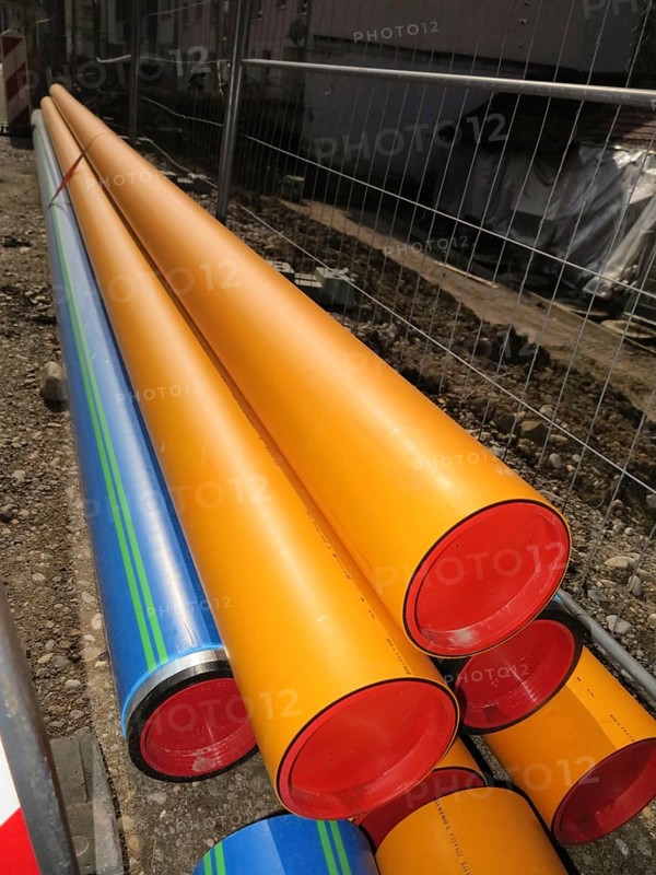 Pipes at a construction site