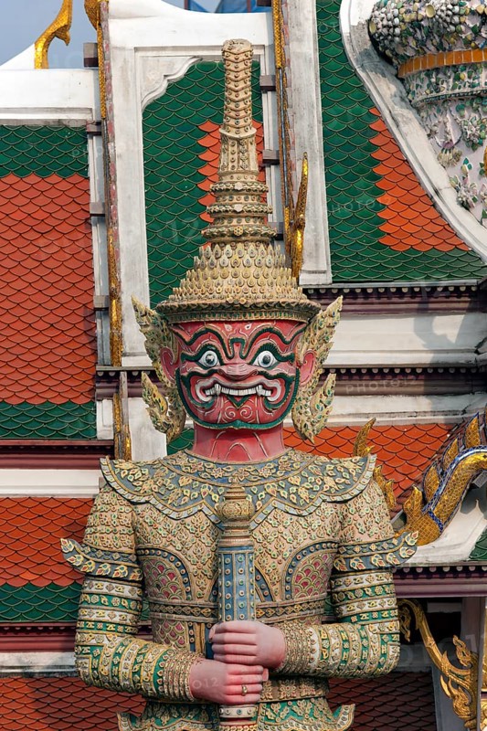 Demonic guardian figure