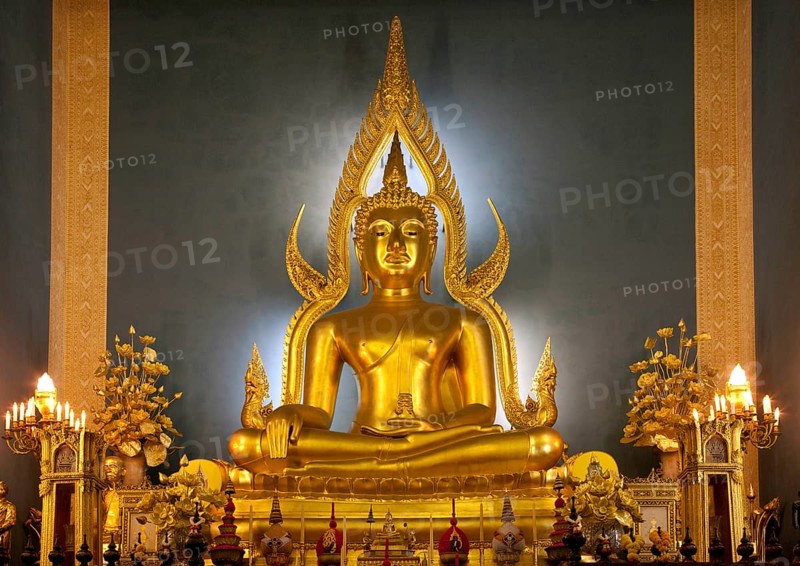 Golden Buddha in the mountain temple of Wat Phrathat Doi Suthep