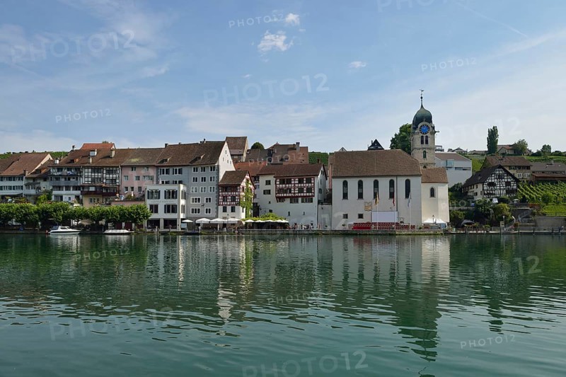 View over the Rhine on the old town