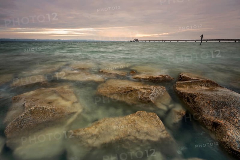 Early morning on the shores of Lake Constance near Altnau
