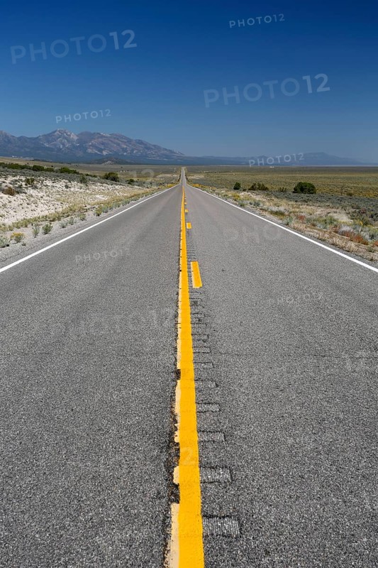 Dead straight highway