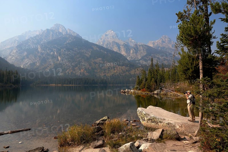 Taggart Lake with a photographer
