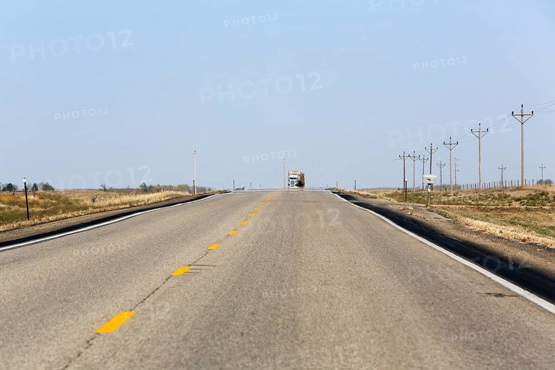 Heat haze on a country road